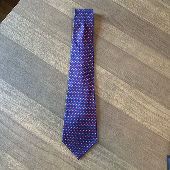 Ferragamo silk tie with Tiny Birds - Picture 1 of 3